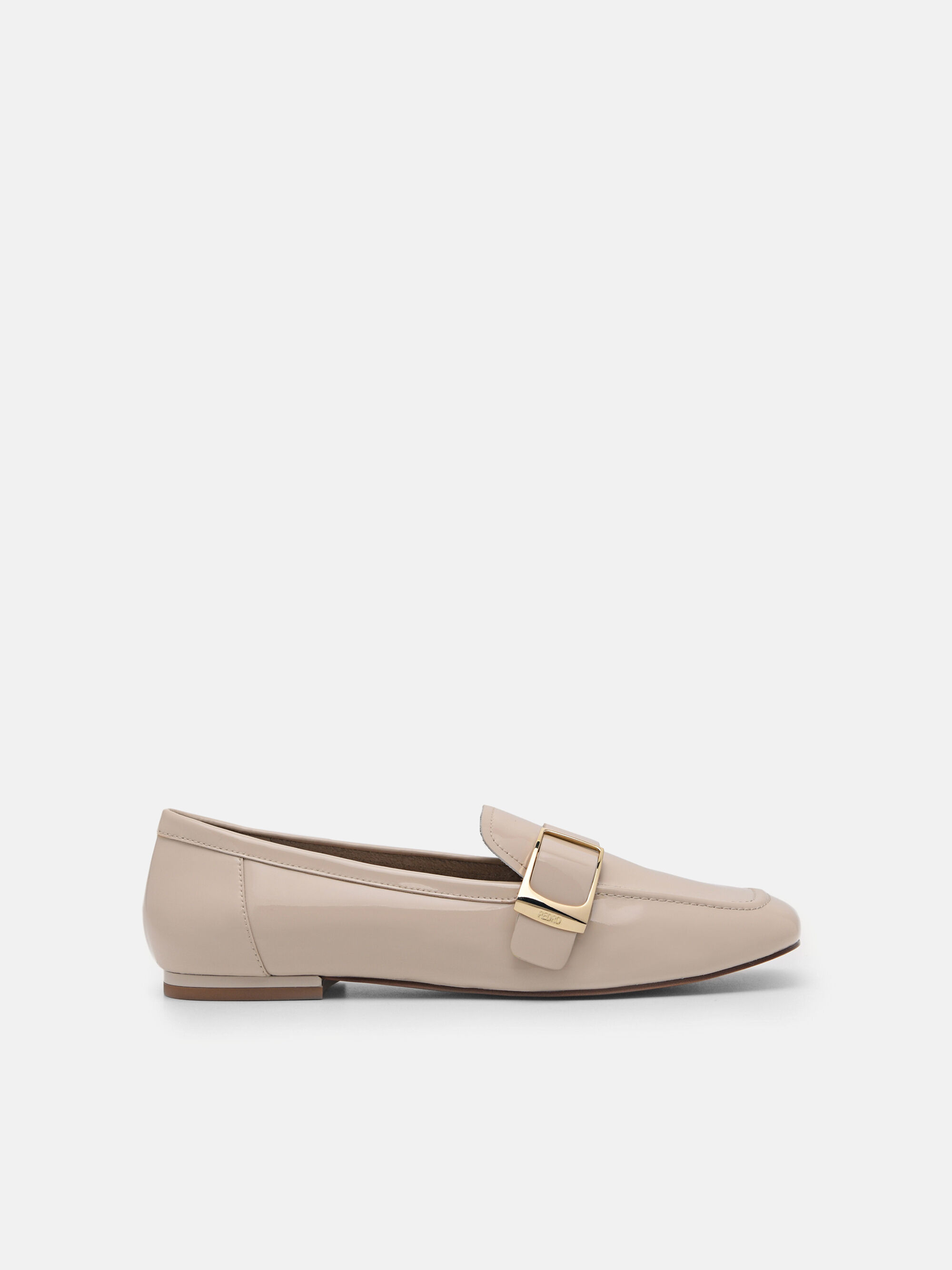 Nude Patent Leather Loafers - PEDRO US