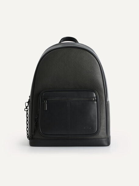 Structured Chain Backpack, Black