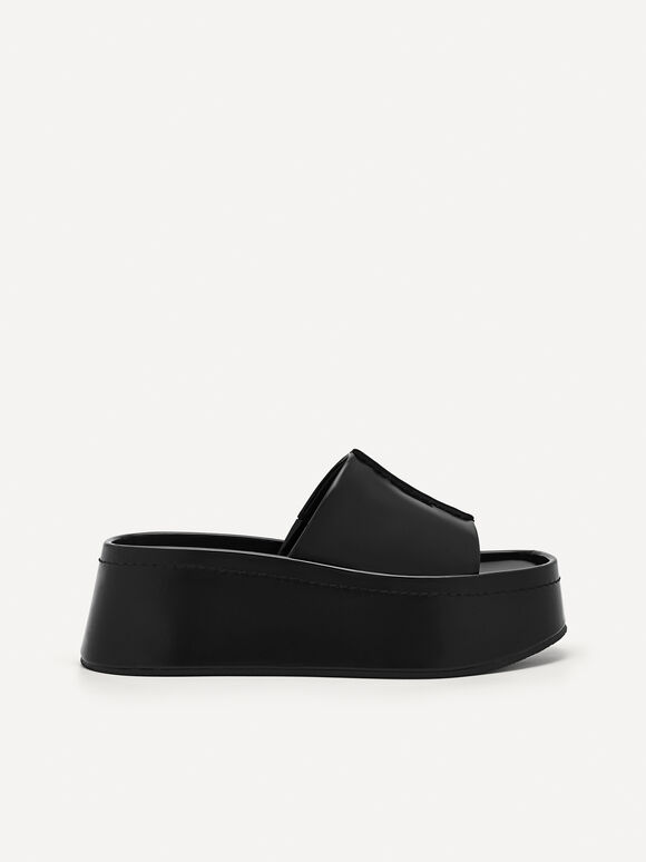 Carmen Platform Sandals, Black
