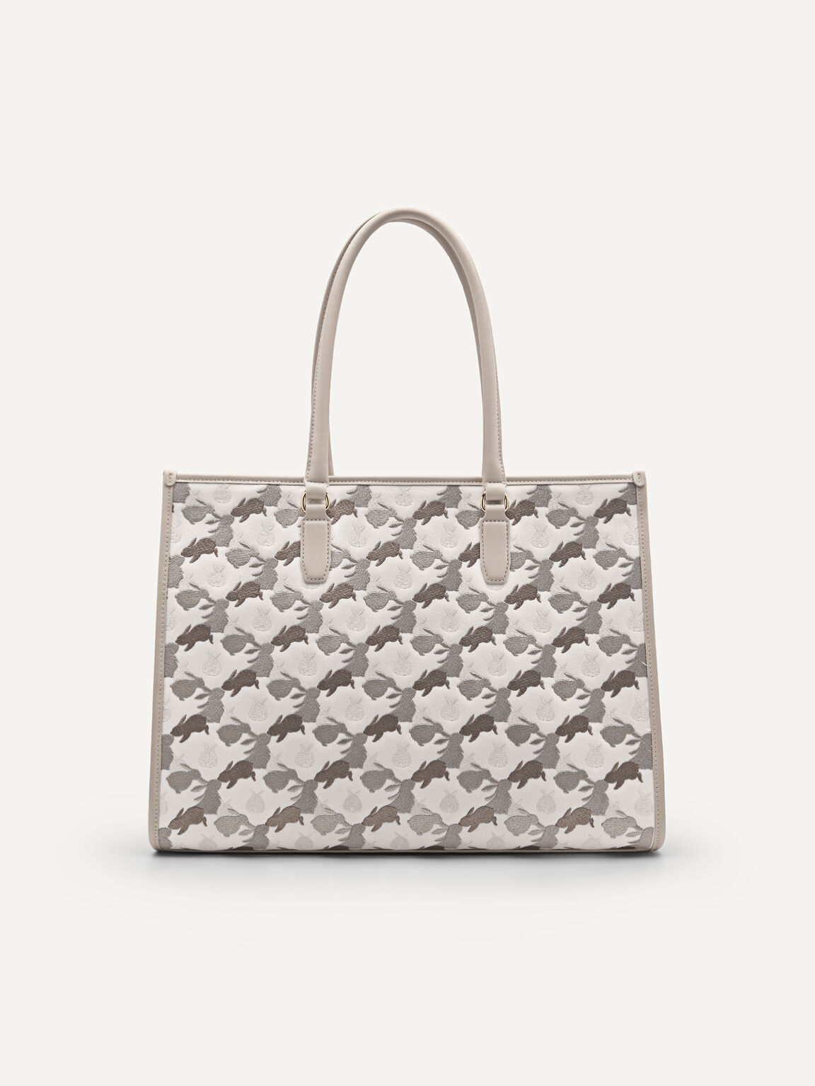 Textured Tote Bag, Taupe