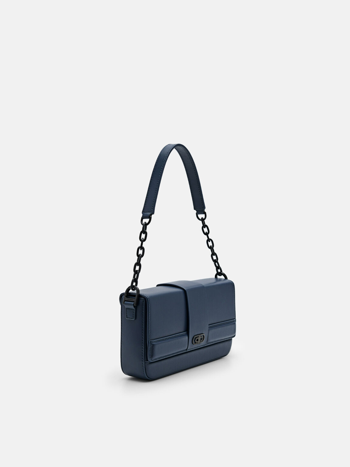 PEDRO Icon Leather Sling Bag, Navy