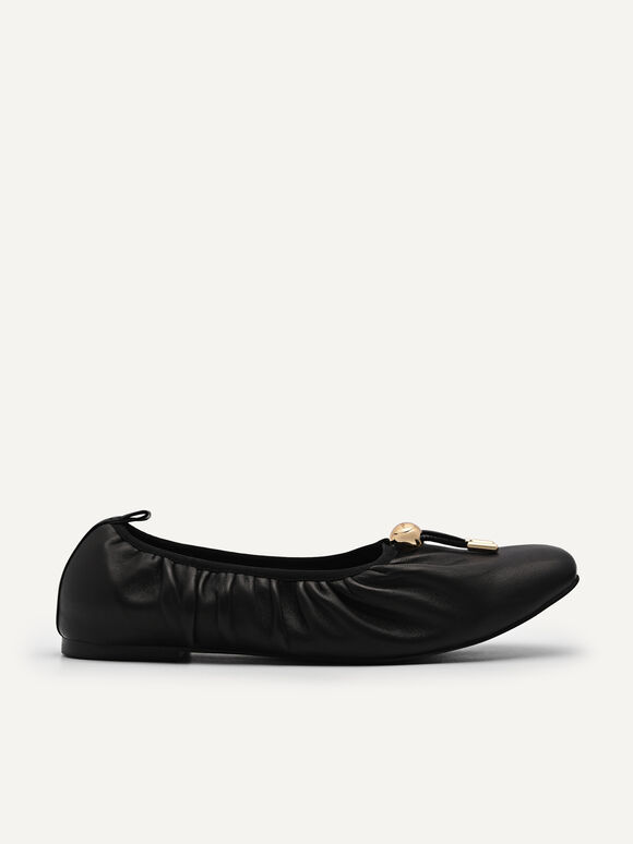 Monument芭蕾平底鞋, 黑色