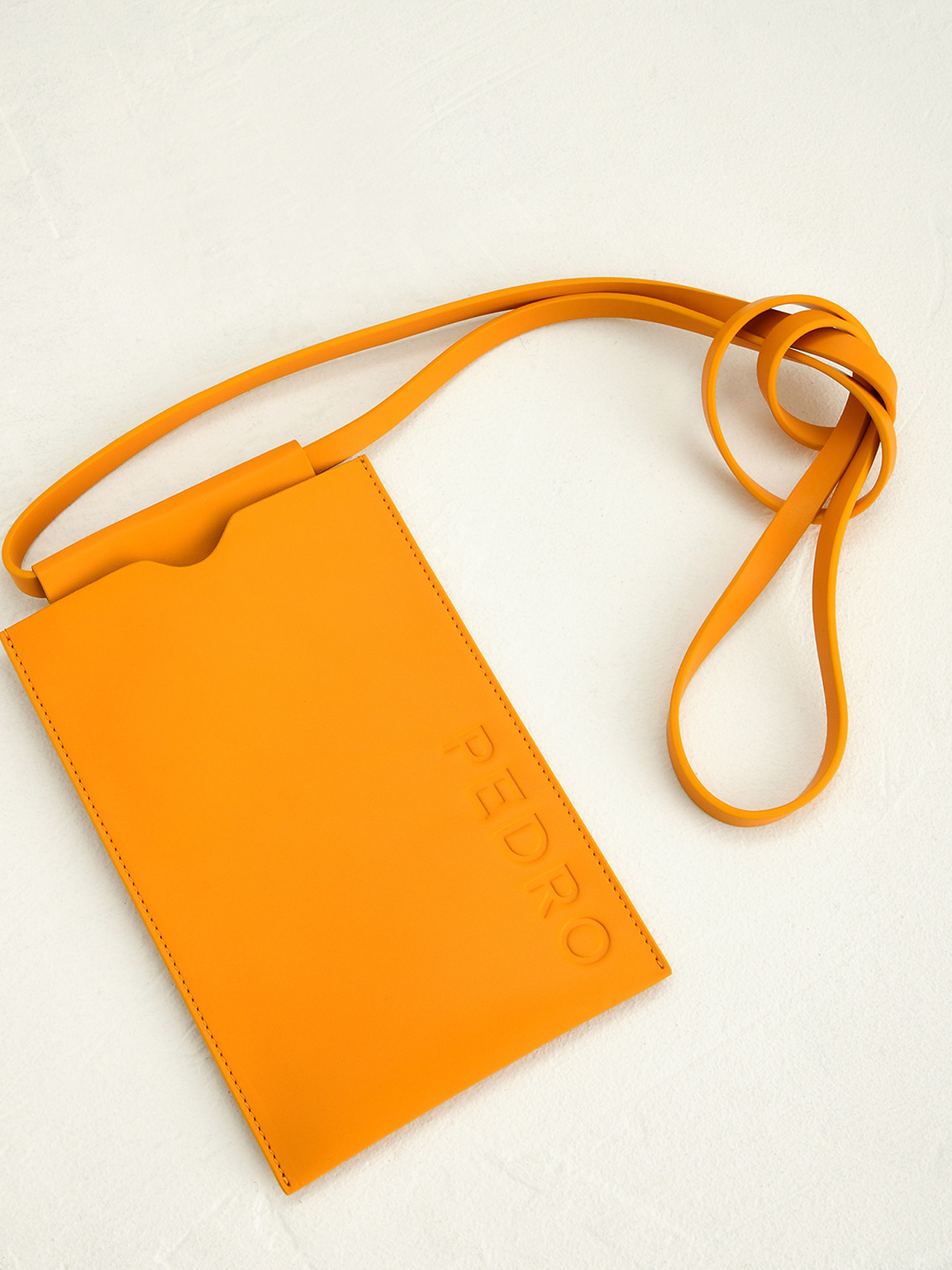 Phone Pouch with Lanyard, Yellow