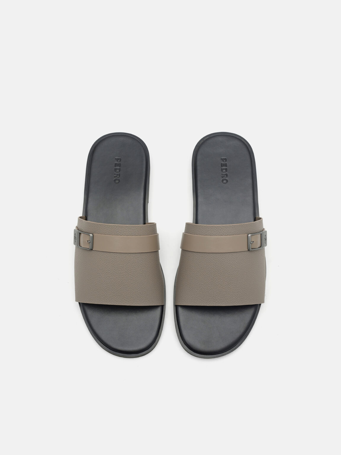 Slide Sandals, Taupe