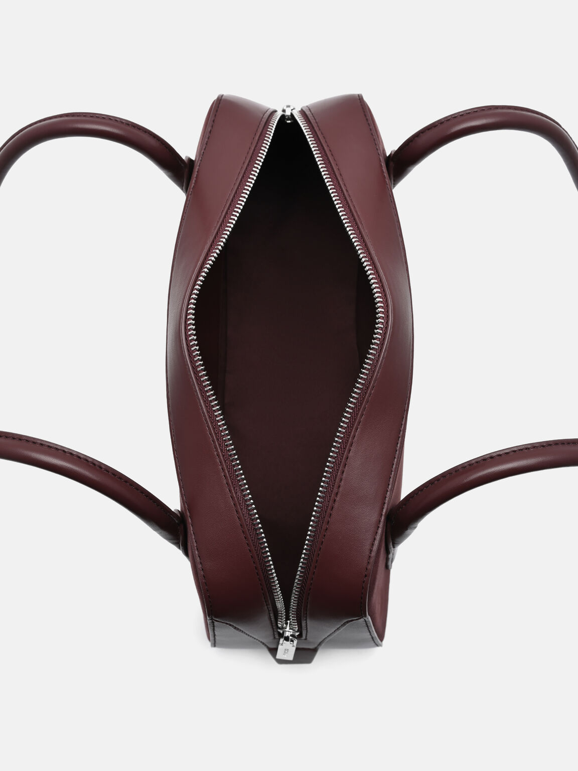 Serif Shoulder Bag, Burgundy