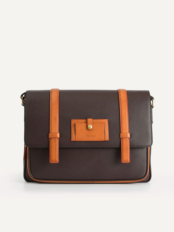 Casual Messenger Bag, Brown
