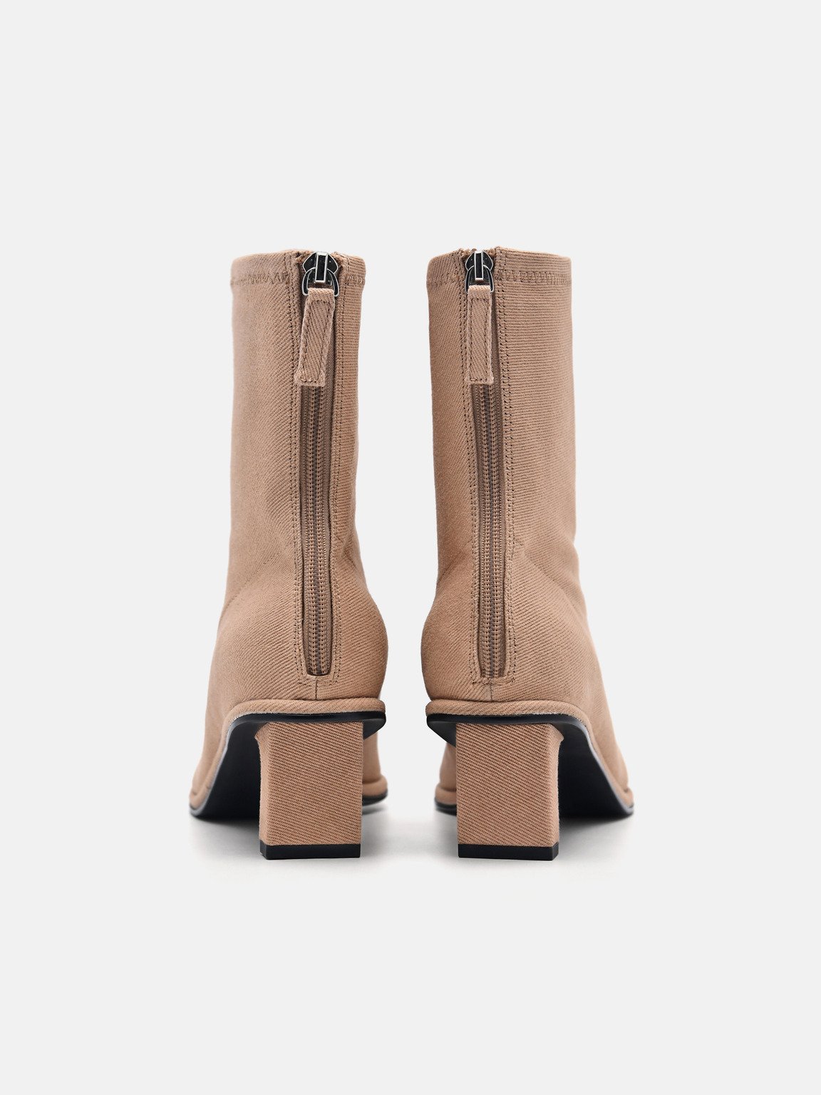 Vanessa Denim Ankle Boots, Camel
