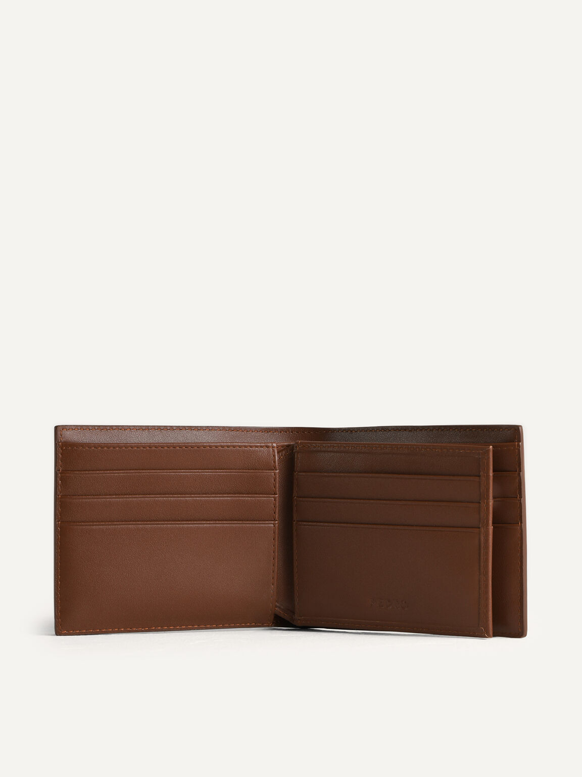 Leather Bi-Fold with Flip, Cognac