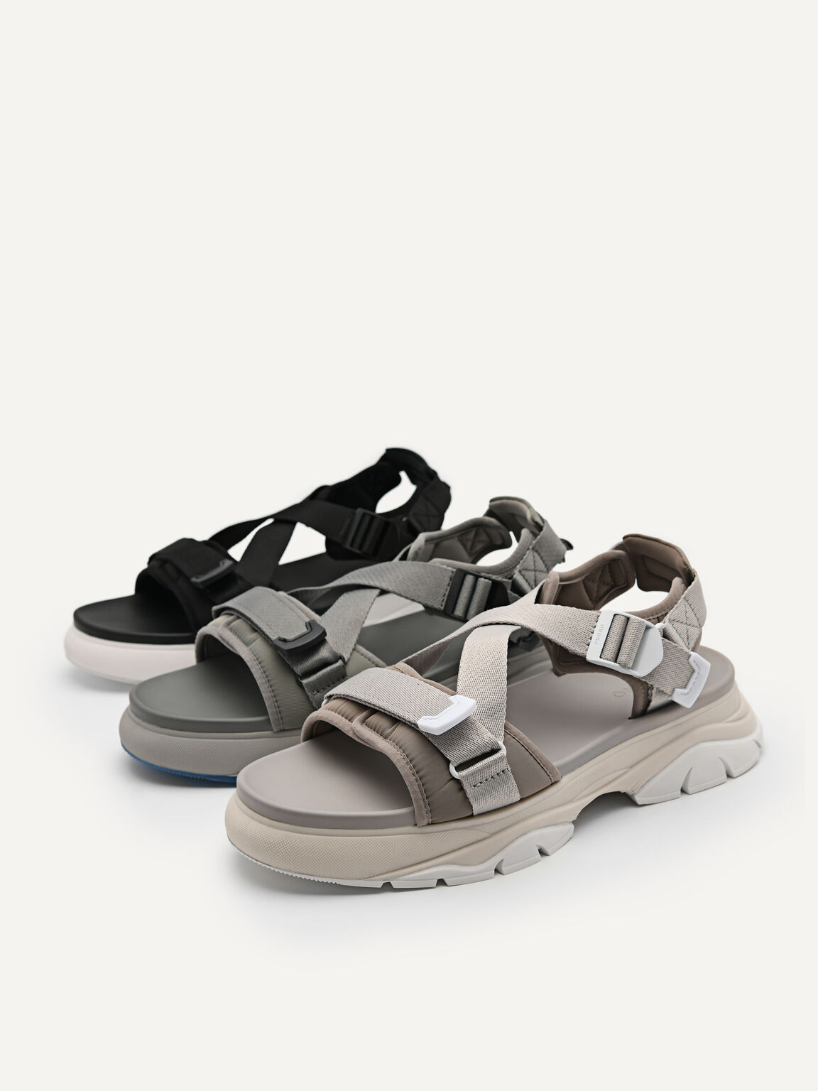 Hybrix Sandals, Grey