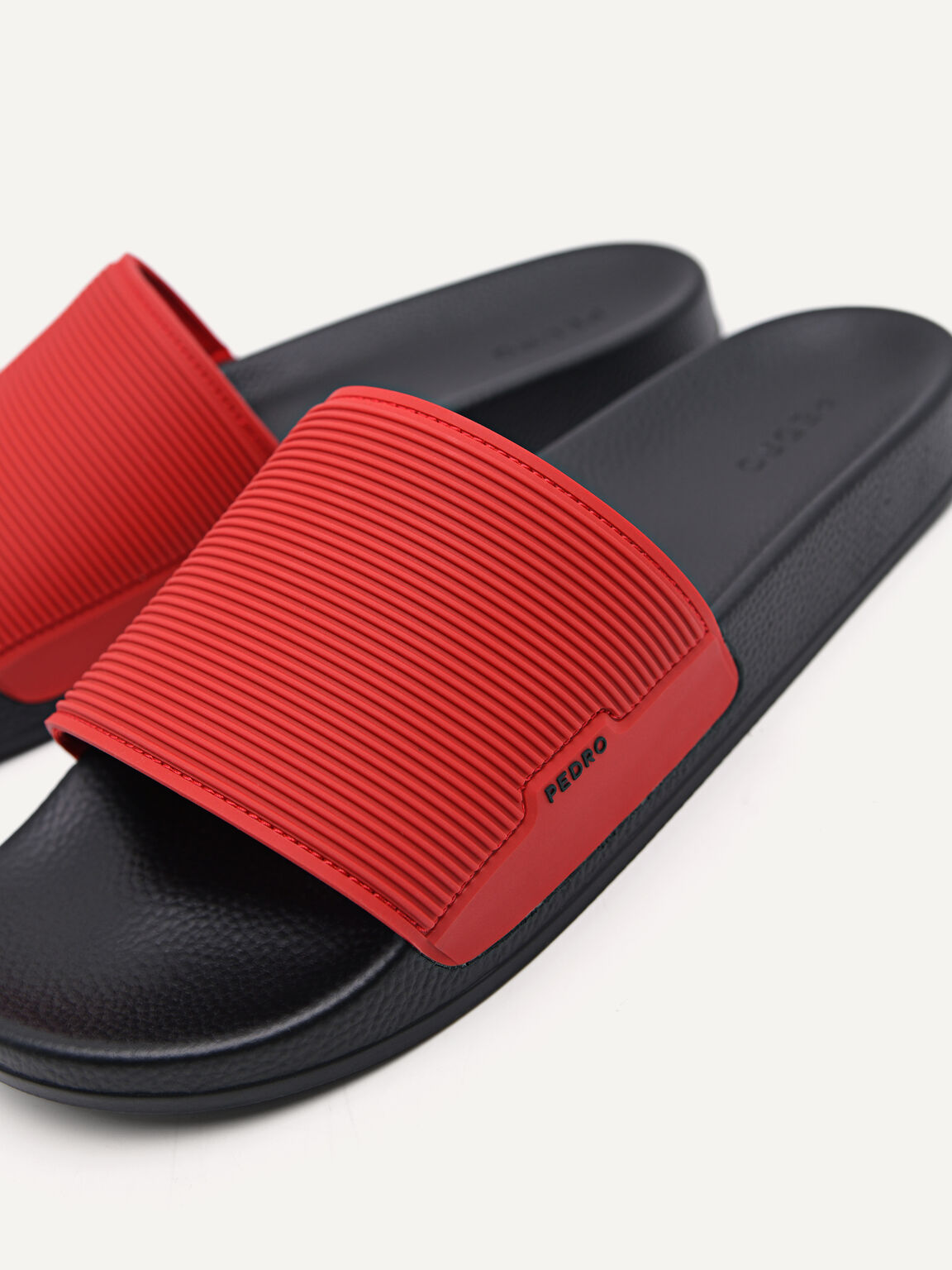 Slide Sandals, Red