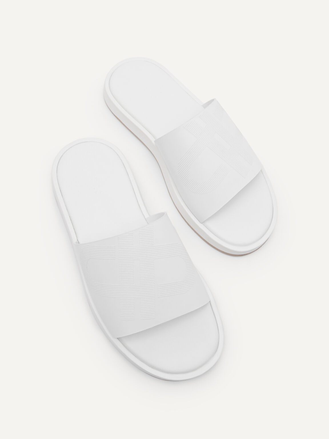 PEDRO Icon Slide Sandals, White