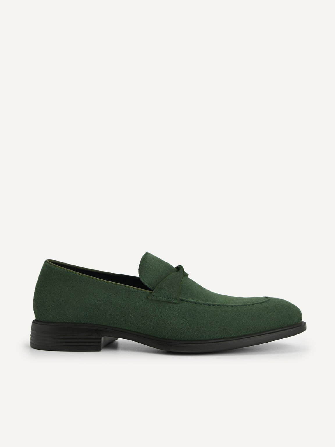 Altitude Lightweight Leather Loafers, Dark Green