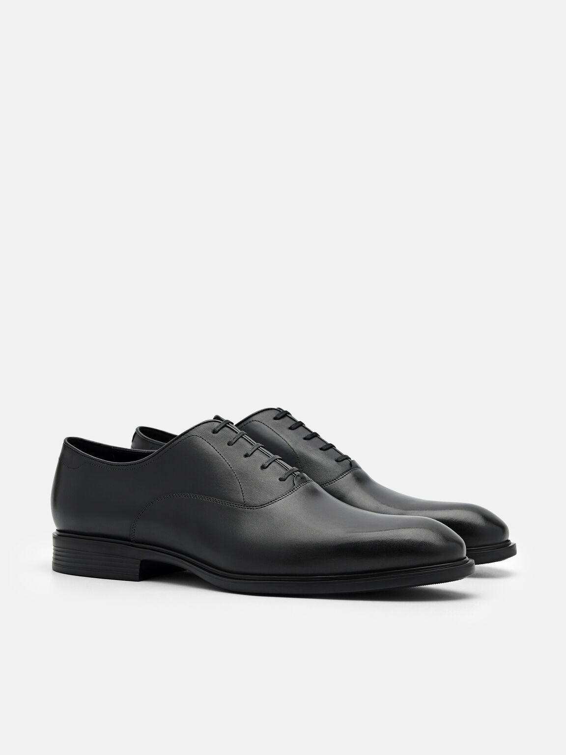 Black Leather Oxford Shoes - PEDRO MY