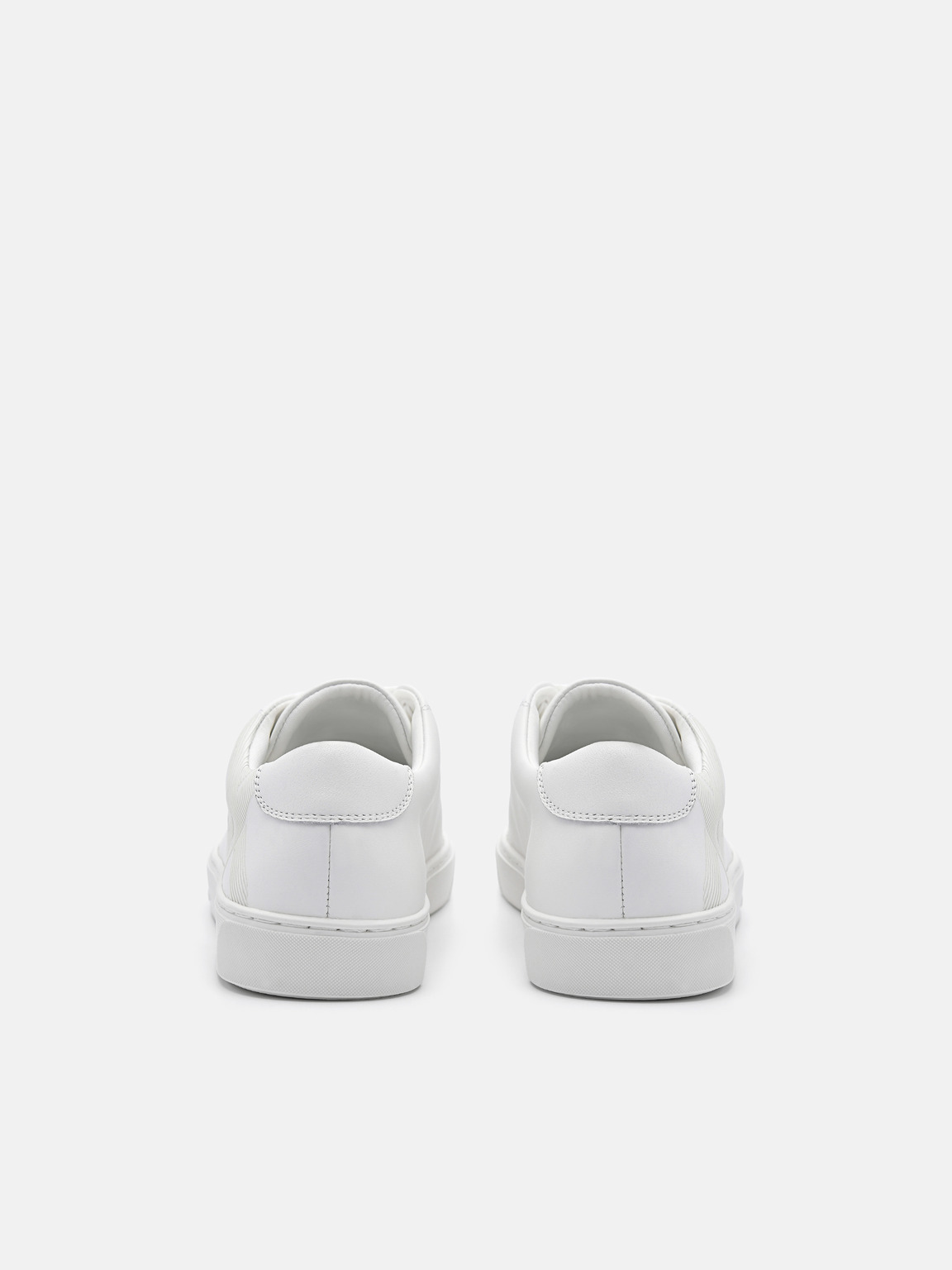 PEDRO標誌皮革運動鞋, 白色