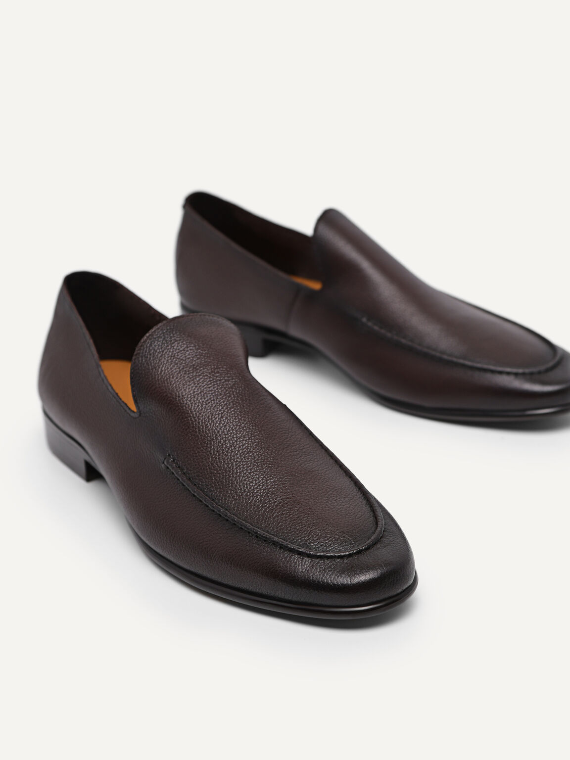 Leather Loafers, Dark Brown