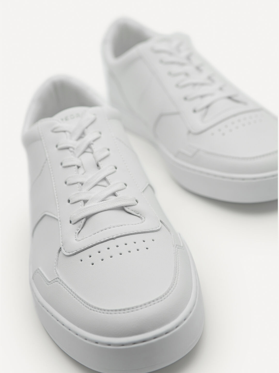 Mono Stride Court Sneakers, White