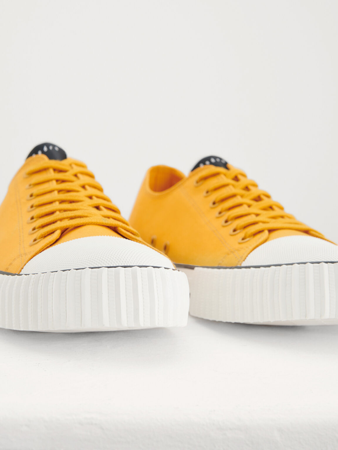 Casual Canvas Sneakers, Mustard
