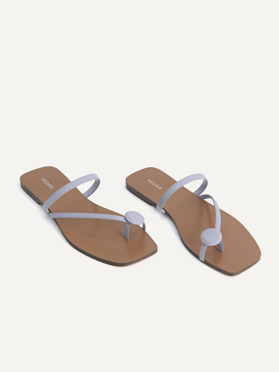 Toe Loop Sandals, Lilac