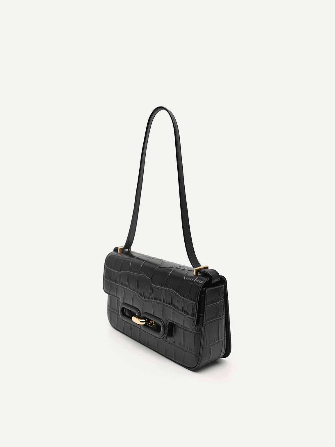 PEDRO Studio Kate Leather Shoulder Bag - Black