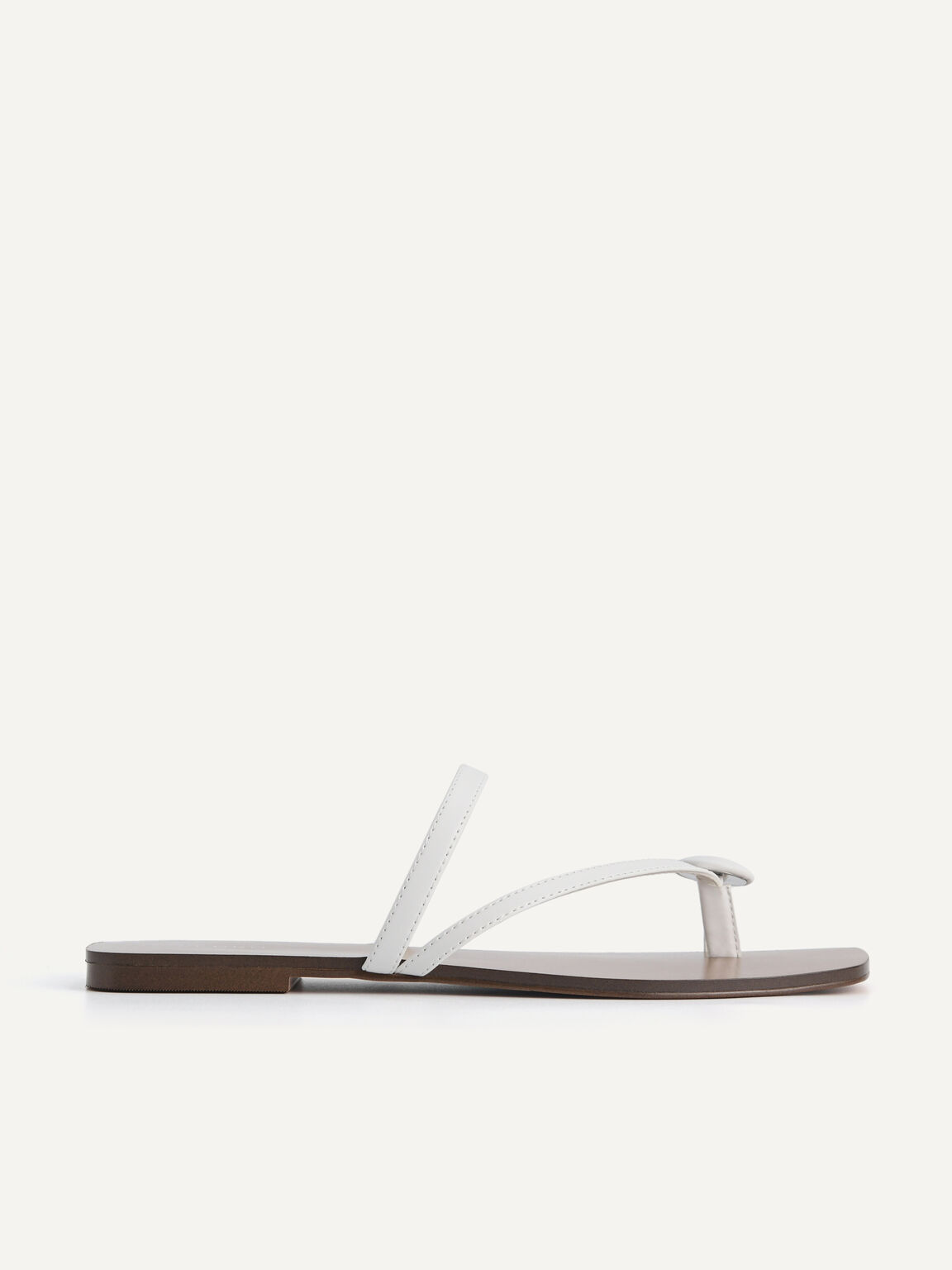 Toe Loop Sandals, White