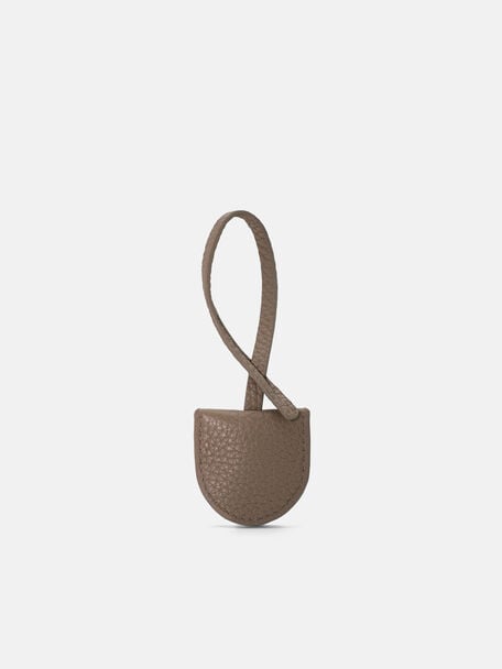 PEDRO Circular Clochette Key Charm, Dark Taupe Tumble