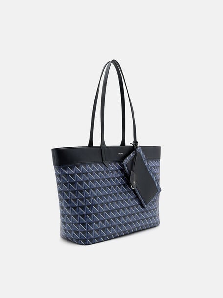 Axxis Oversized Canvas Tote Bag, Blue Canvas