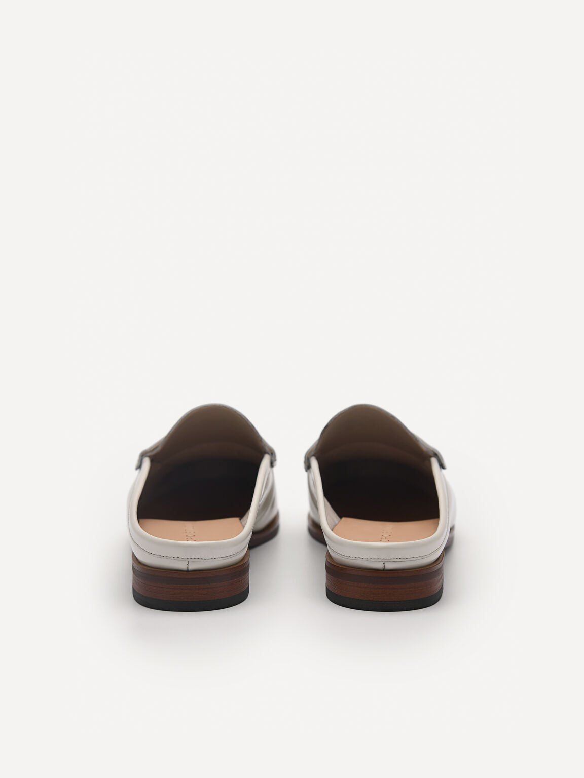 Blake Leather Penny Loafer Mules, Chalk