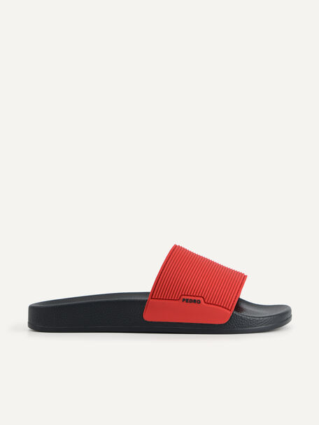 Slide Sandals, Red, hi-res