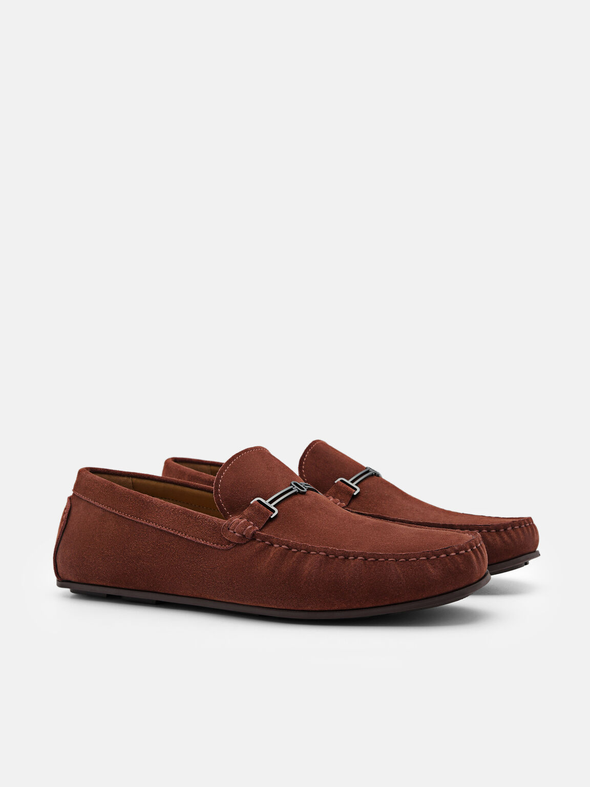 Anthony Leather Moccasins, Brown