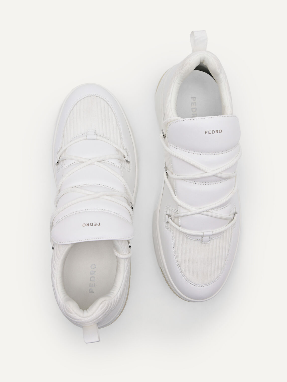 Knitted Chunky Sneakers, White