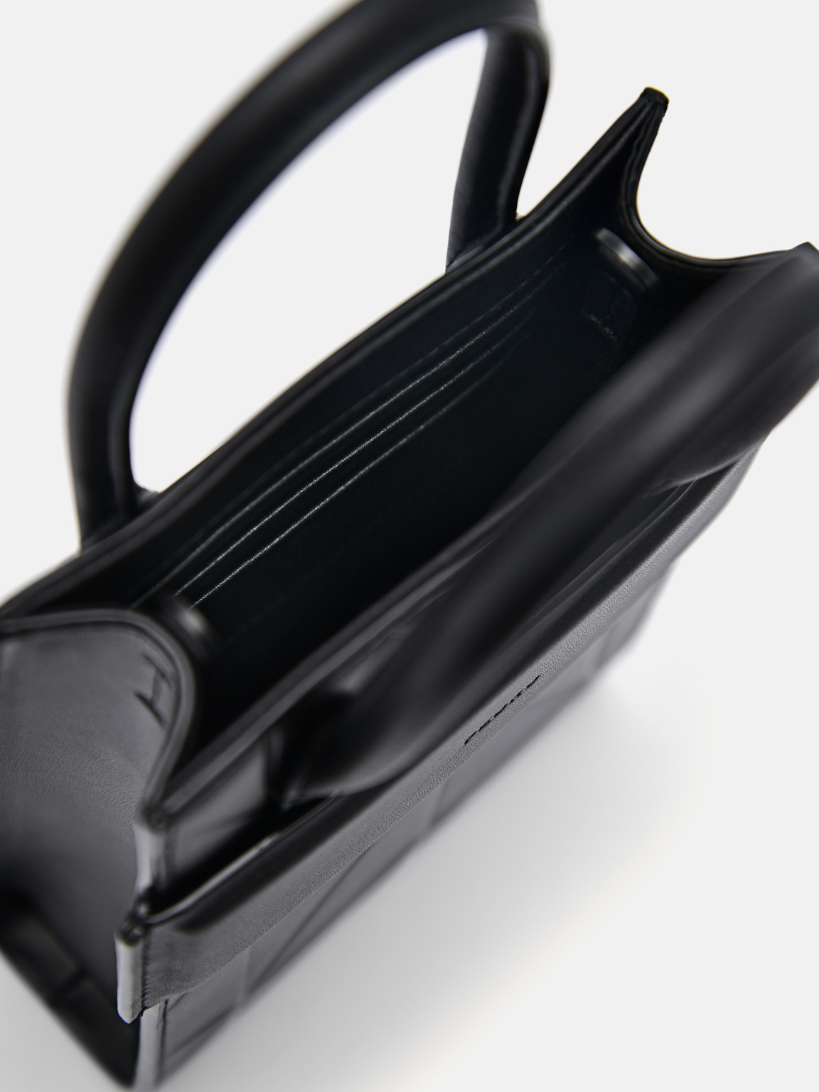 PEDRO Studio Leather Phone Pouch in Pixel, Black