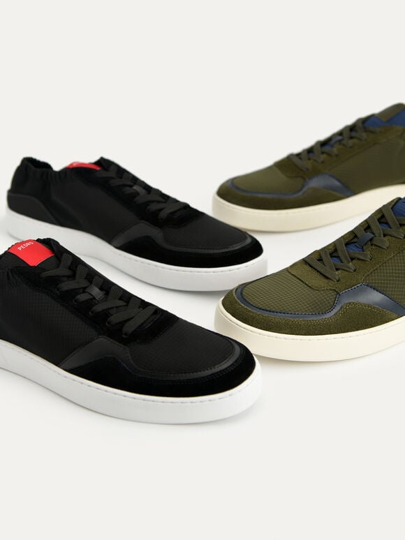 Suede Sneakers, Military Green