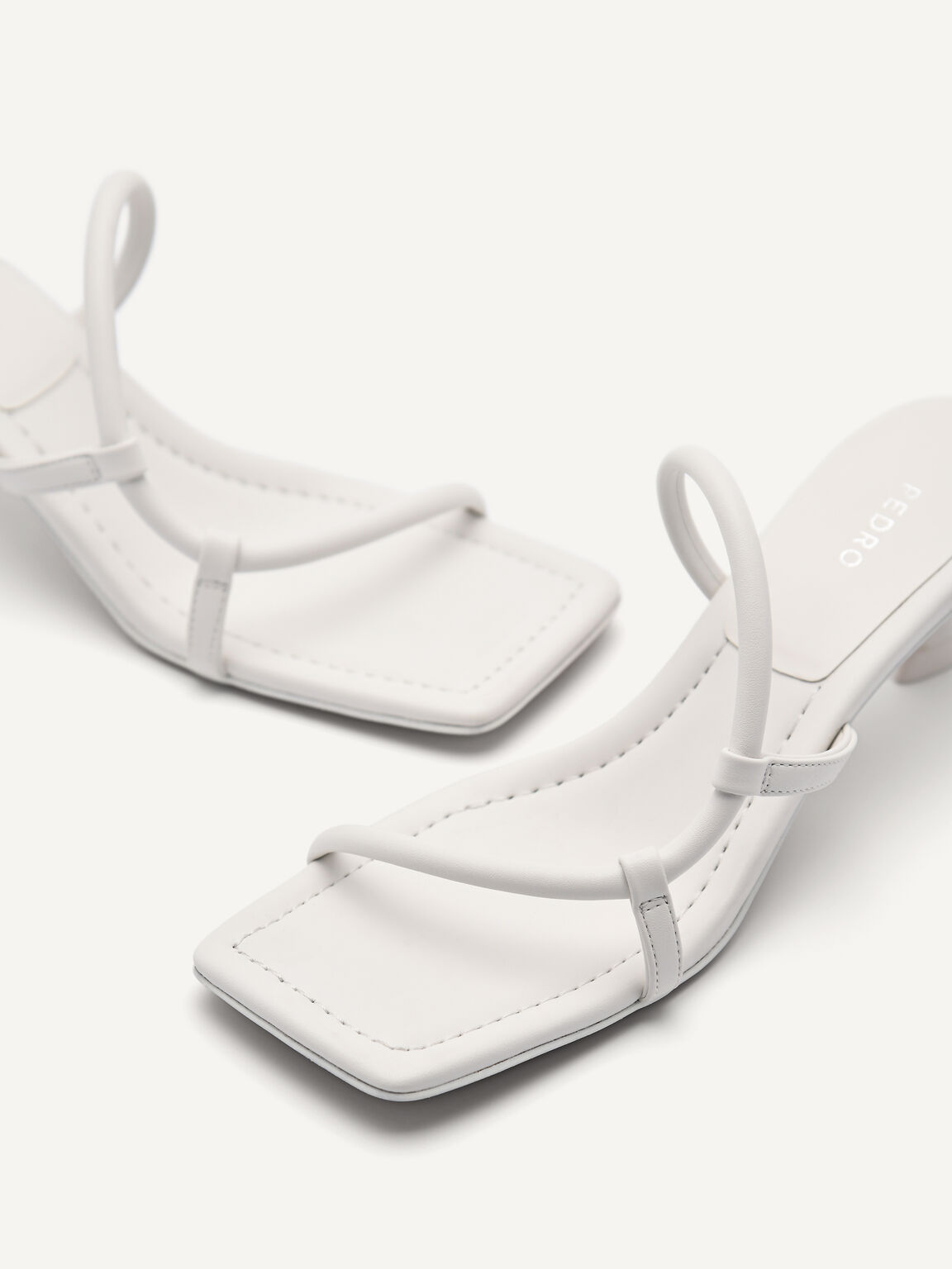 White Heel Sandals - PEDRO EU