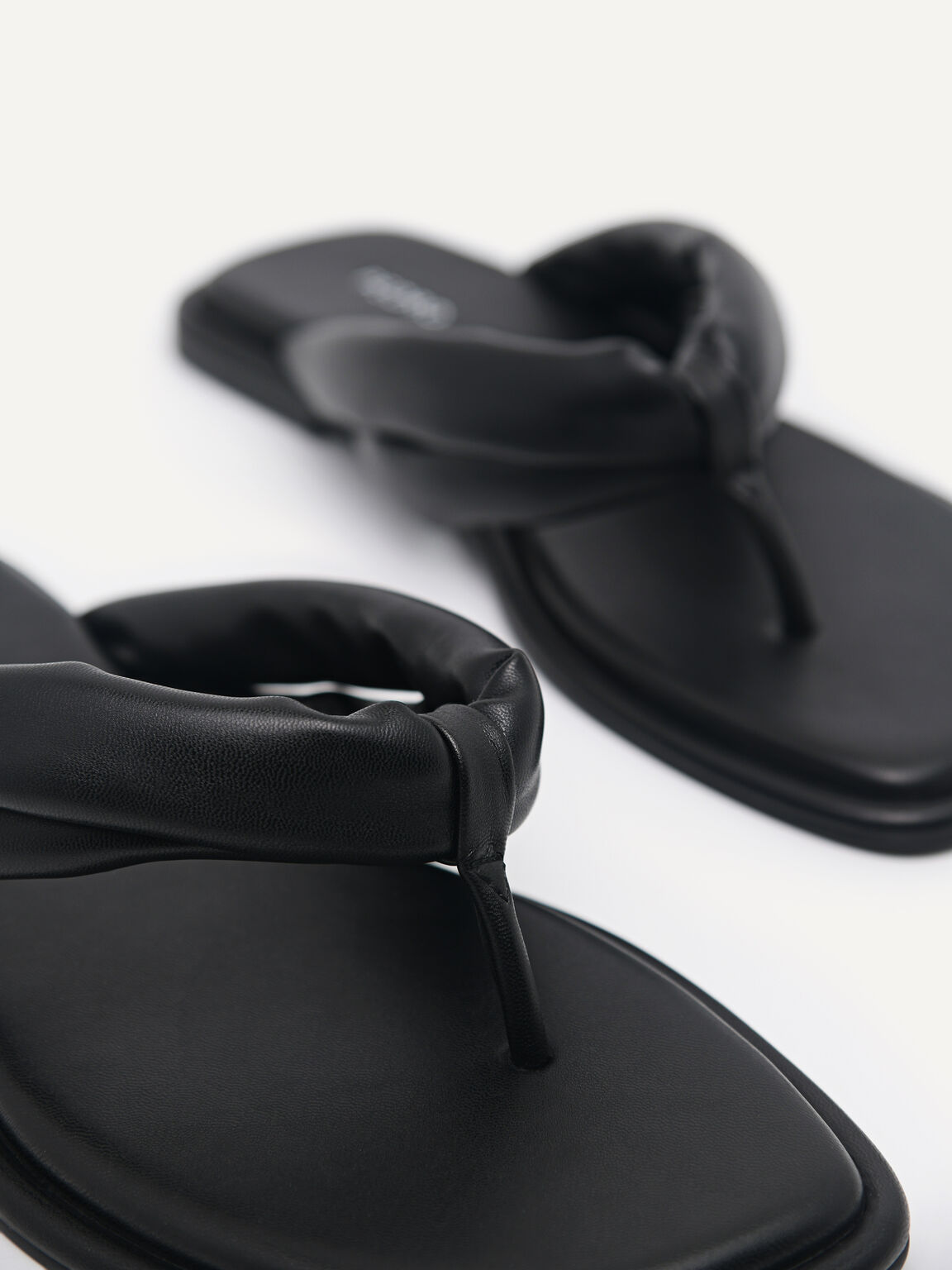 Padded Sandals, Black