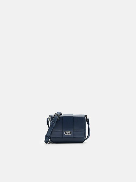 PEDRO Icon Leather Sling Pouch, Navy