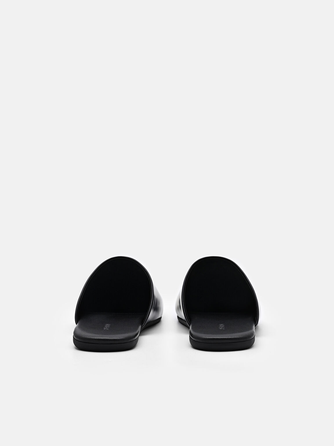 Leather Mules, Black