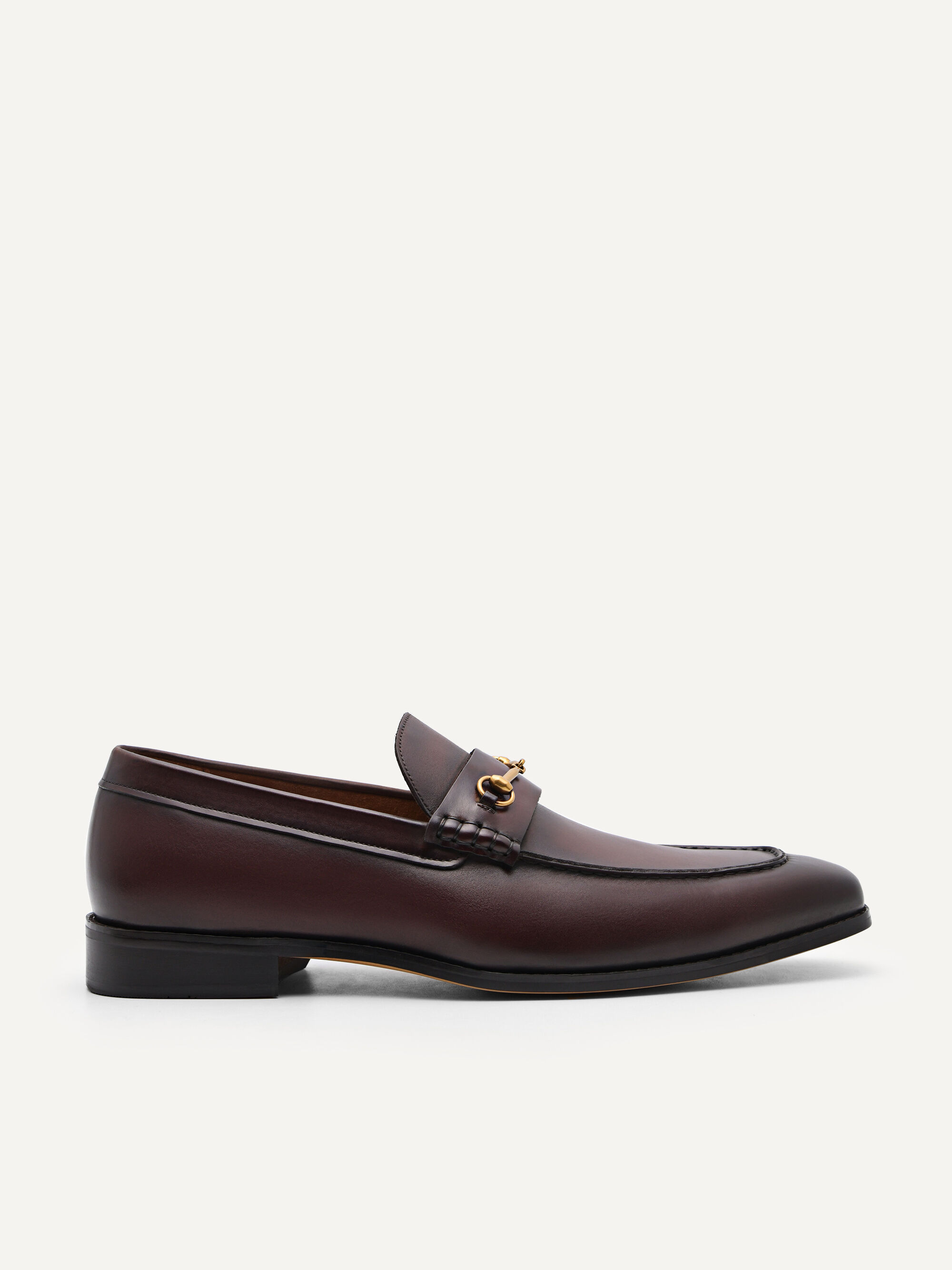 Brown Leather Horsebit Loafer - PEDRO US