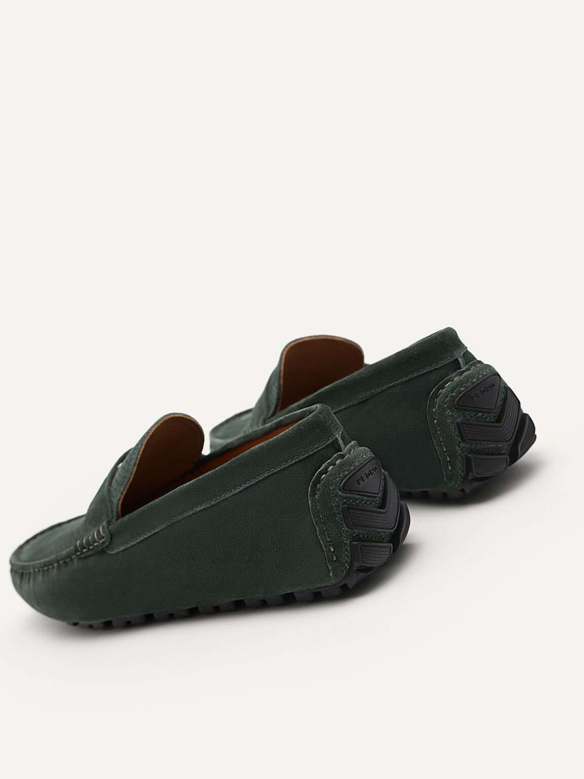 Leather Moccasin, Military Green