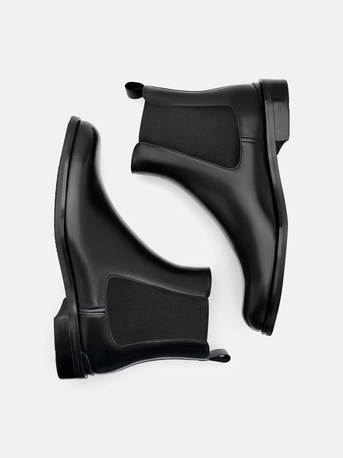 Chace Leather Chelsea Boots, Black