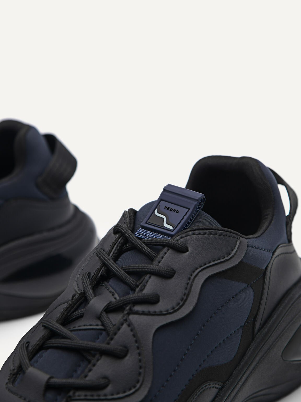 Monochrome Chunky Sneakers, Black