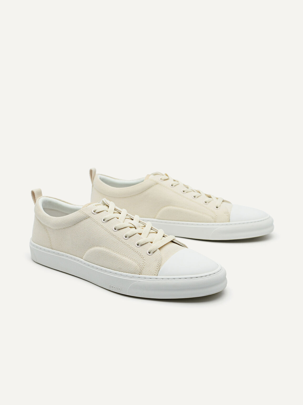 Lace-Up Sneakers, Beige