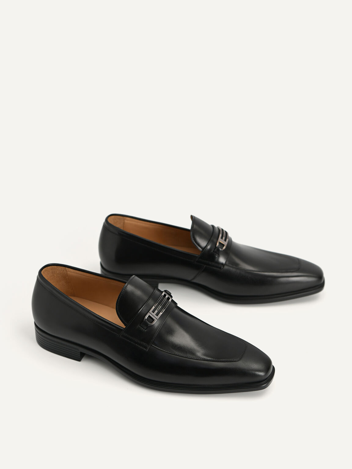 Leather Loafers, Black