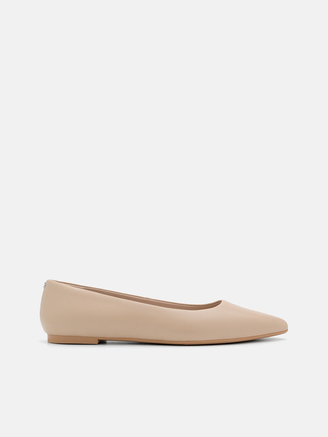 Quinn Leather Flats, Nude
