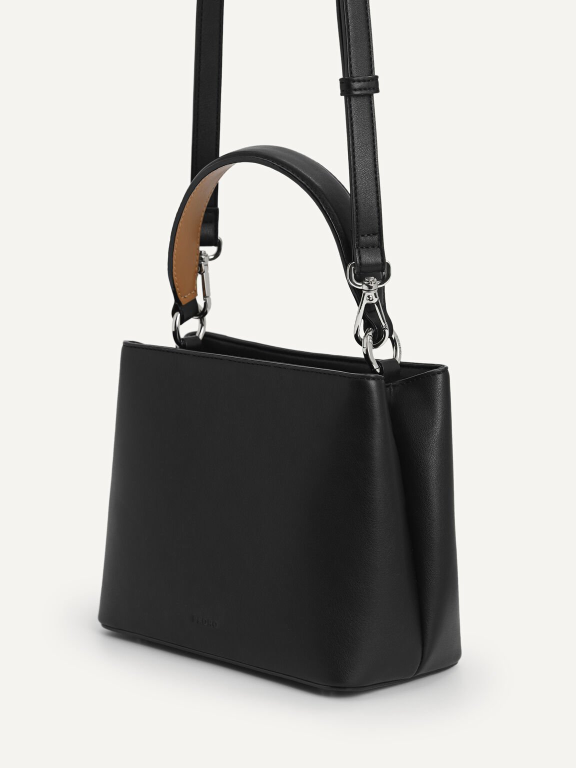 Orb Top Handle Bag, Black