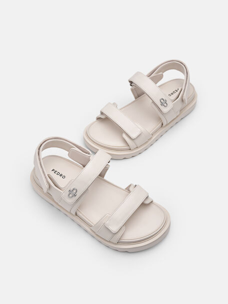 Slingback Sandals, Chalk