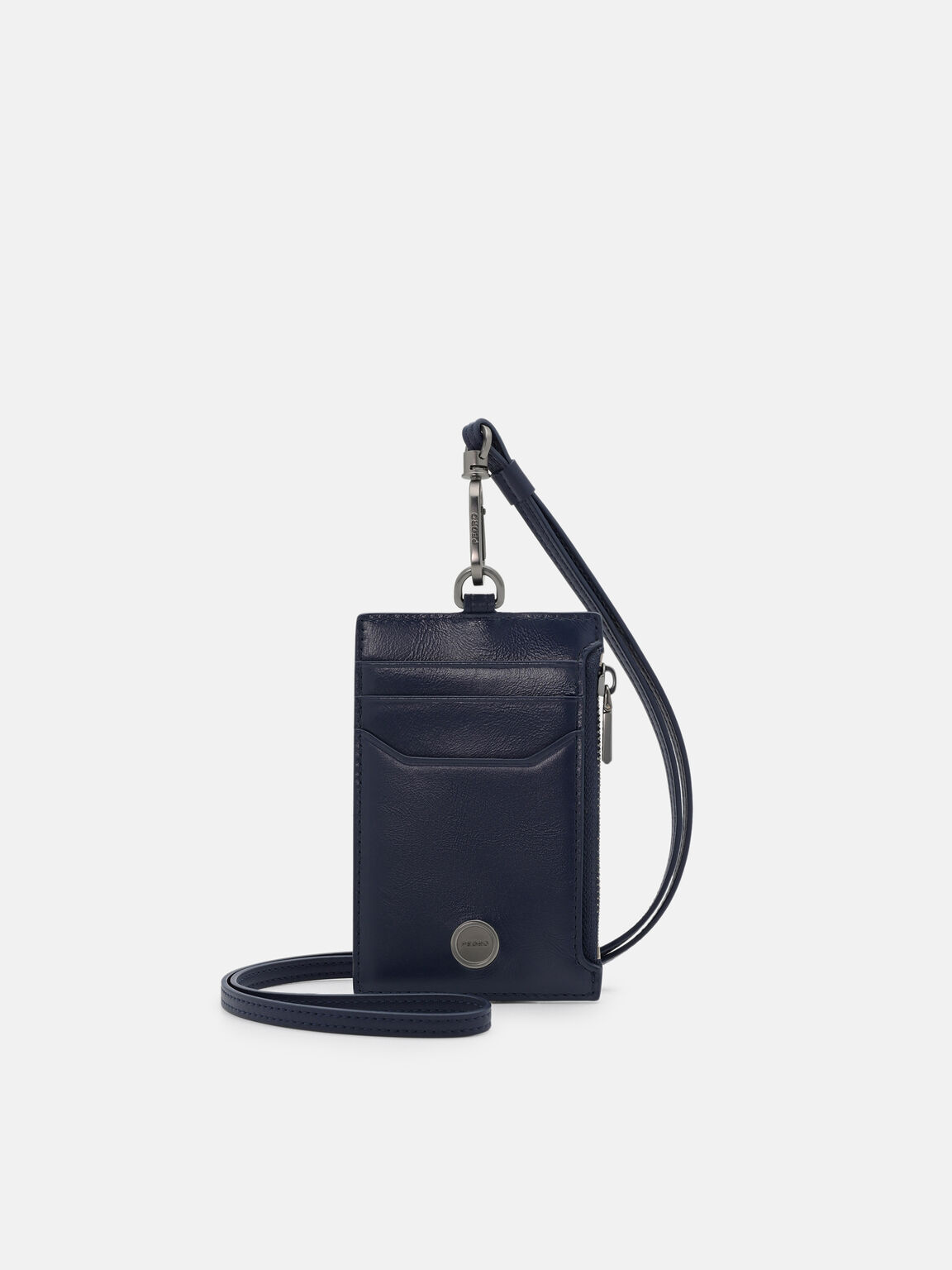 Leather Lanyard, Navy