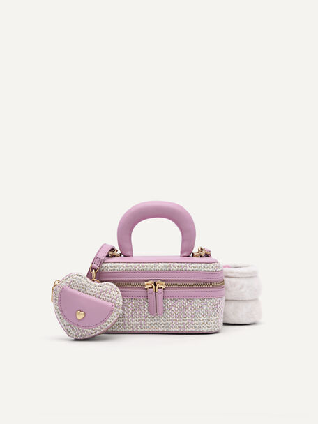 Melody Shoulder Bag with Double Pouch, Blush