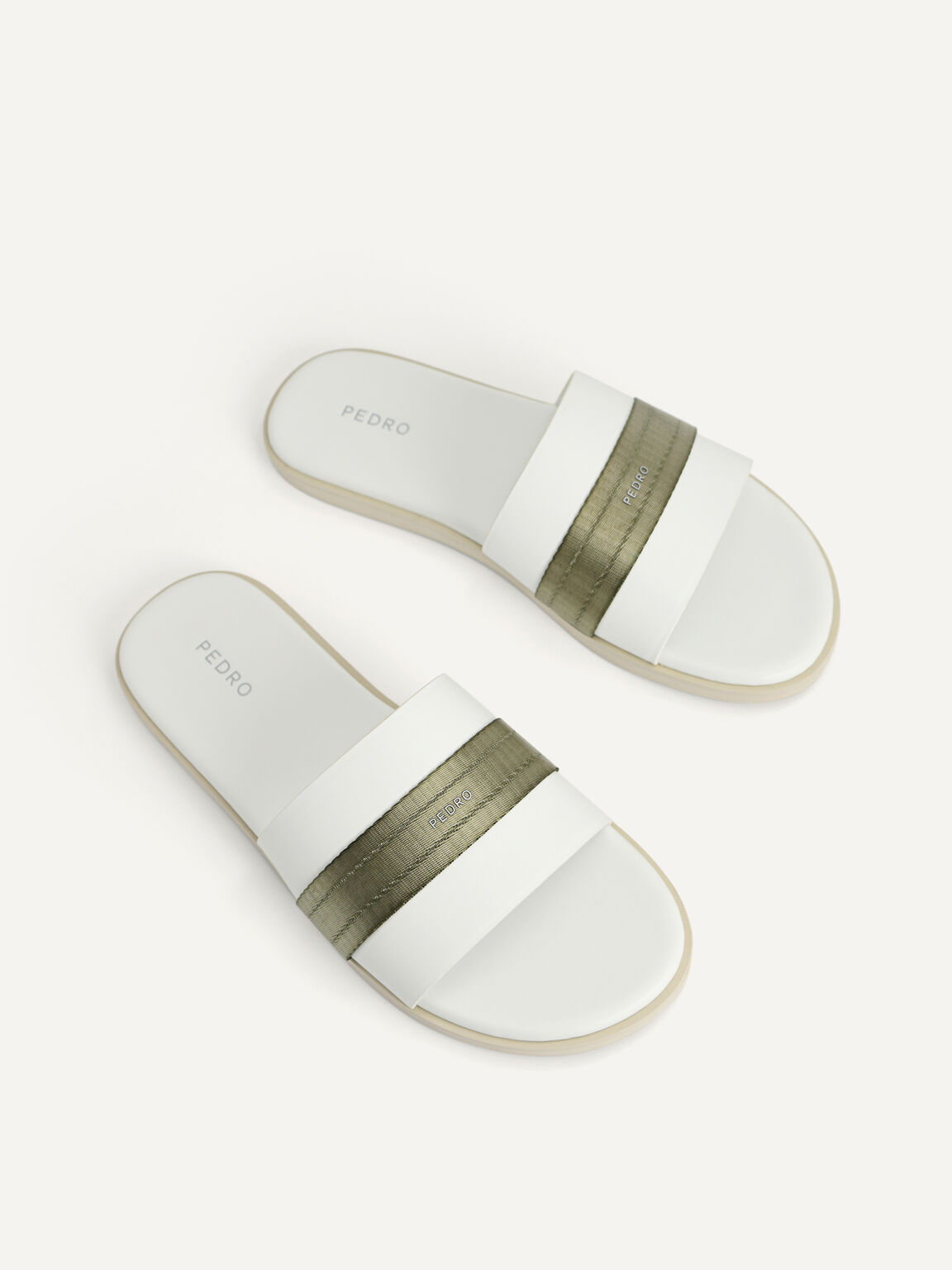 Slip-On Slides, White