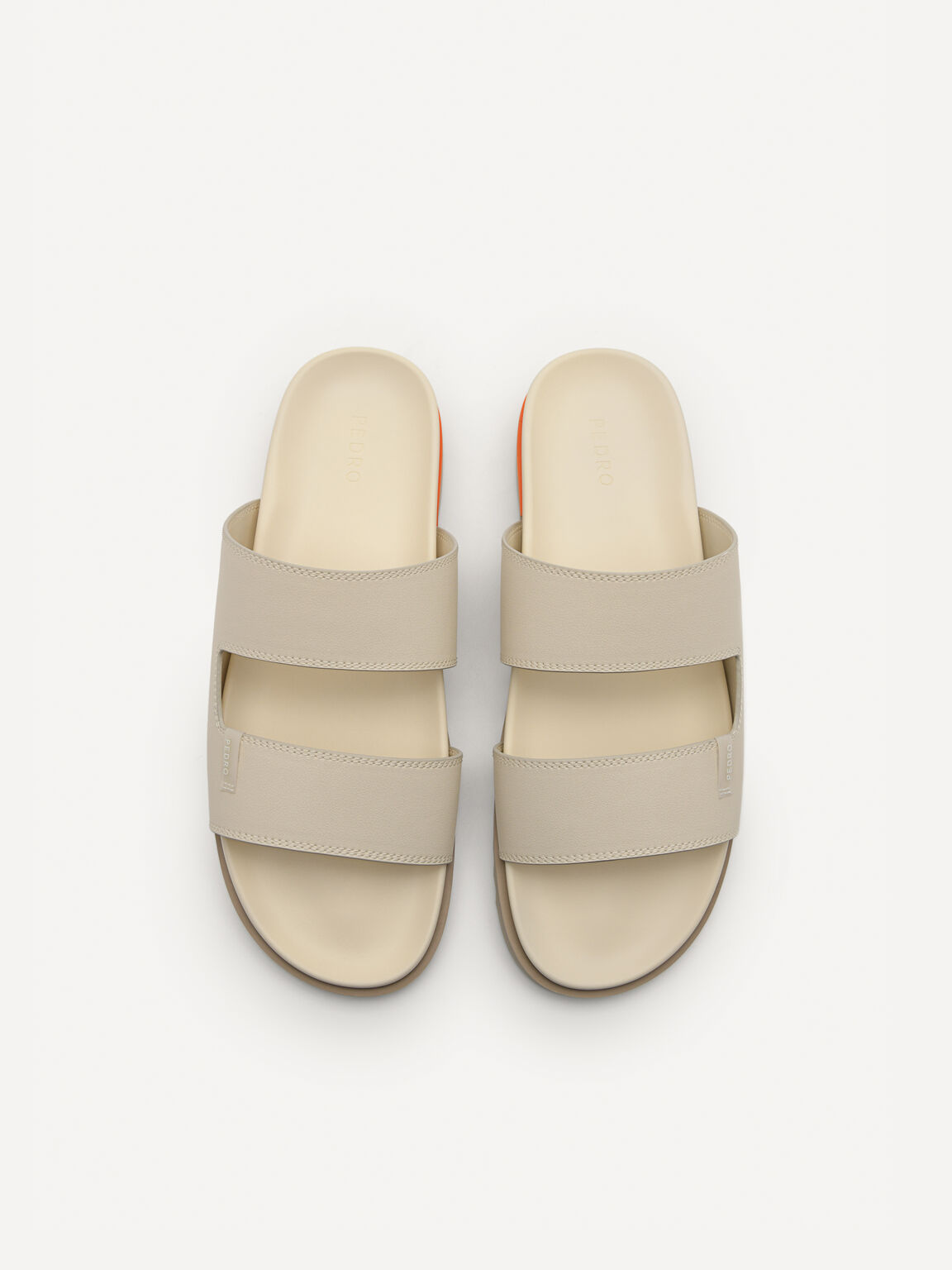 Owen Slide Sandals, Beige