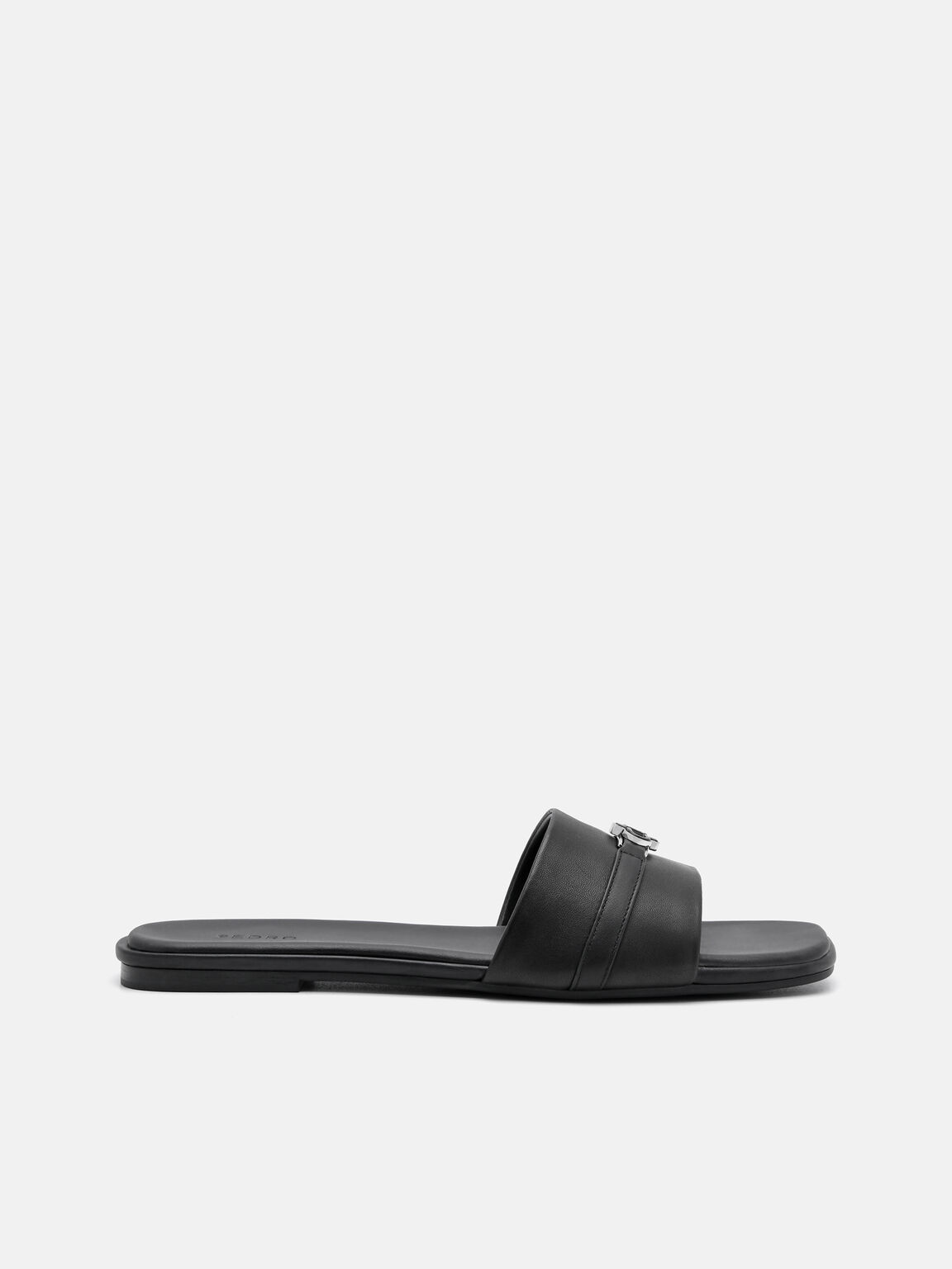 Leather Sandals, Black